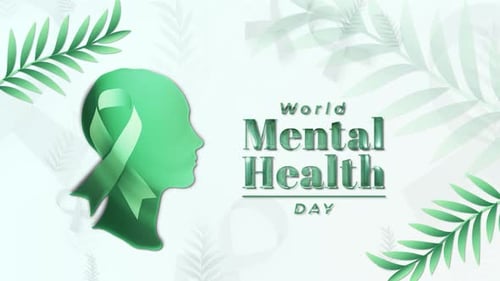 World Mental Health Day Background Loop