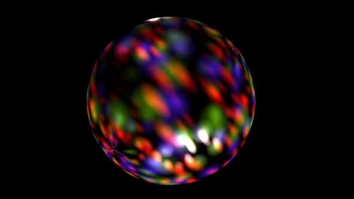 4K leuchtende bunte Bokeh-Lichter, Globus-Rolling-Bewegungshintergrund