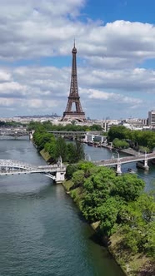 Paris Skyline At Paris In France Island France.