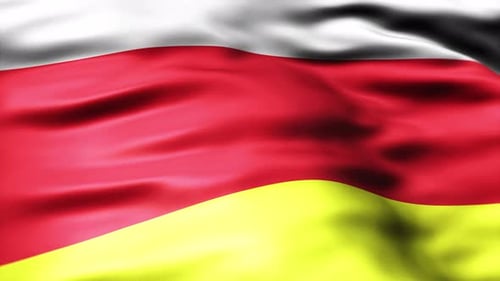 Realistic Waving National Flag Seamless Loop