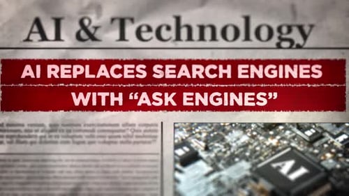 Grungy Newspaper Headline Reveal for AI Technology News