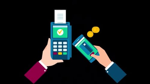 Payment With Smartphone On Alpha Channel