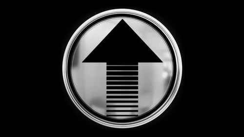 Boucle transparente en forme de flèche