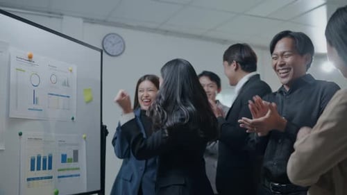 Group of teamwork businessman working and brainstorming in office