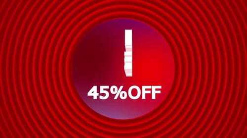 Animated Flash Sale 45% Off Promotion