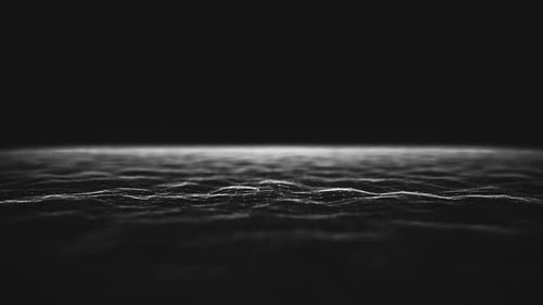 Seamless Looping Abstract Digital Particle Wave Background