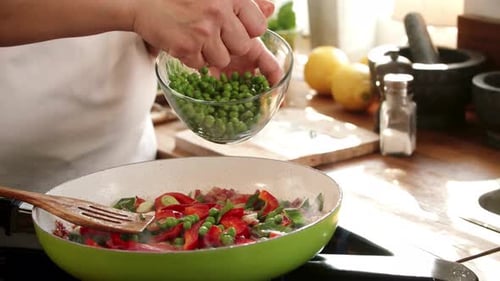 Chef Making Frittata
