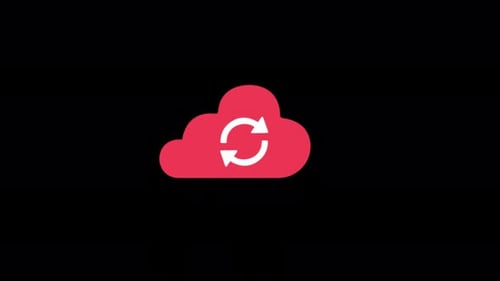 Animationsvideo zum Cloud-Speicherkonzept — transparent
