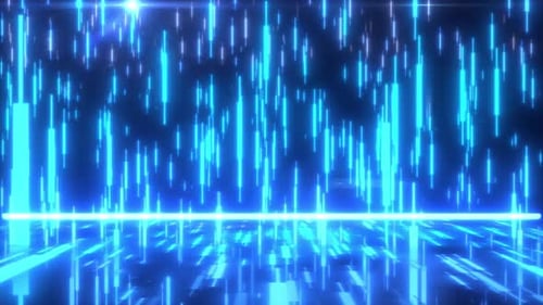 Cyber Data Stream Neon Light Effect