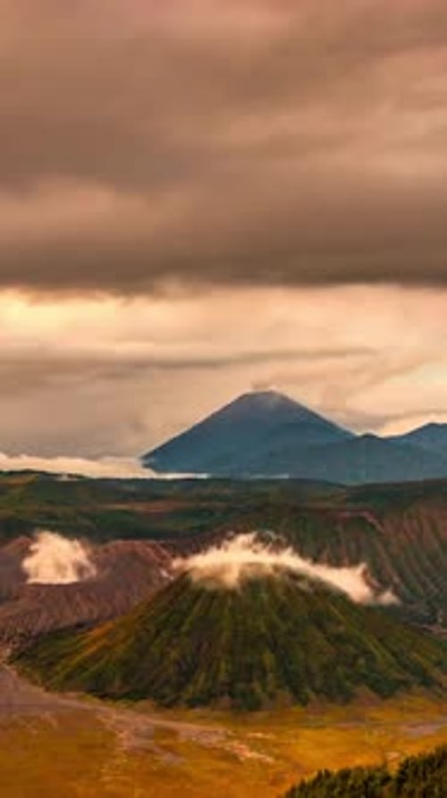 Vertical View Of Tengger Caldera, Indonesia