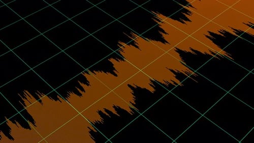 Equalizer-Videomaterial. Dynamische Musik.