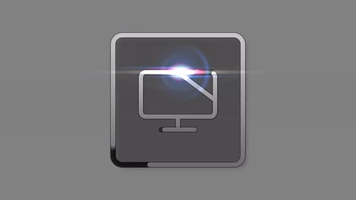 Modern Animated Monitor Icon Reveal