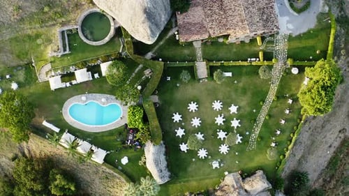 Beautiful Restaurant with Lawn Garden and Outdoor Pool