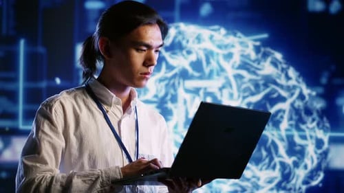 Inspector Overseeing AI Simulation