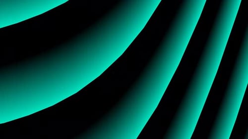 Dynamic Flowing Abstract Green and Black Stripes Background