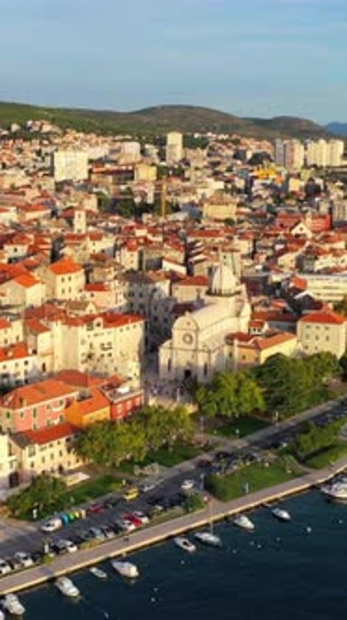Vertical View Of Croatia Cityscape, Europe