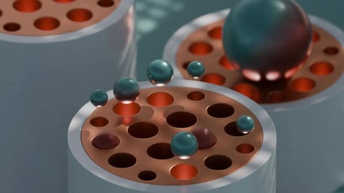 Animação em loop 3D Jumping Marbles