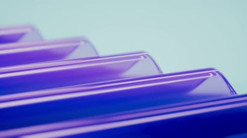 Blue Glossy Wave Loop