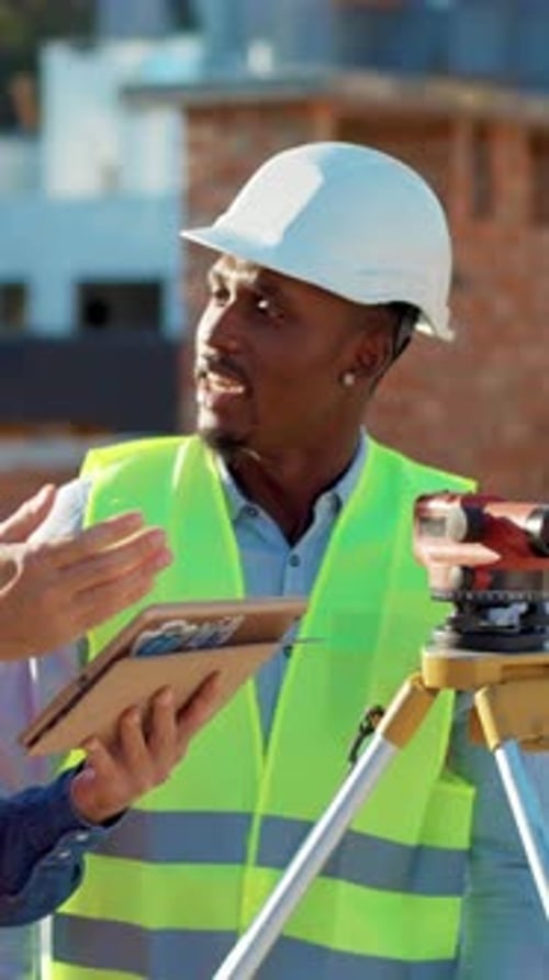 Dedicated Construction Workers Collaborating Efficiently on the Job Site for Progress and Safety