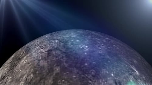 Der Merkur Planet dreht sich nahtlos V2