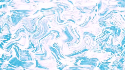 Abstract Fluid Blue Wavy Motion Background Animation