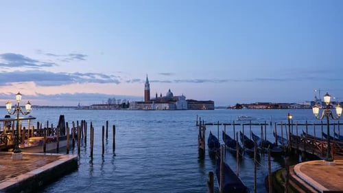 Venice Lagoon At Dawn In Italy