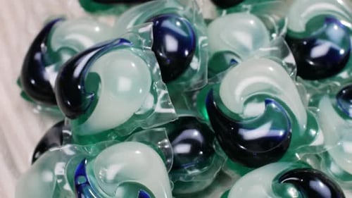 Close Up of Laundry Detergent Pods