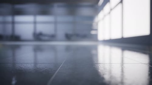 Clean White Background Corporate Office Interior