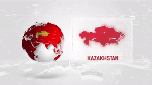 Modern Digital Globe with Country Highlight