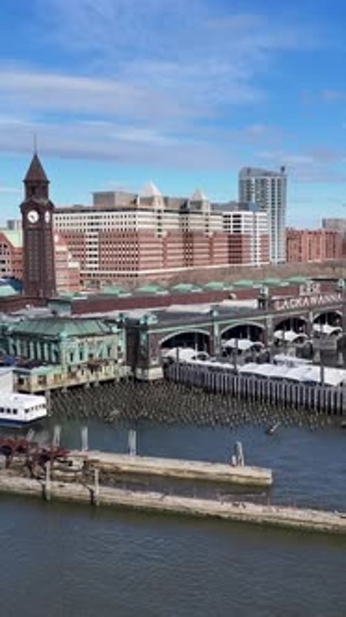 Erie Lackawanna Rayway At Jersey City In New Jersey United States.