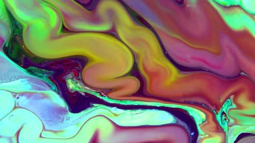 Perfect Multi Colored Fluid Paint Movement Background 27