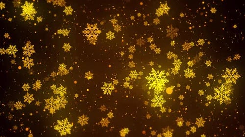 Festive Christmas Background with Flying Snowflakes and Shimmering Particles Winter Background