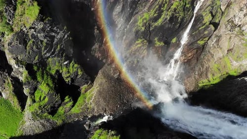 Voringsfossen Waterfall, Mabodalen Canyon Norway