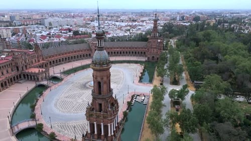 Incredible Aerial View of Sevillas Stunning Historic Landscape and Cultural Heritage