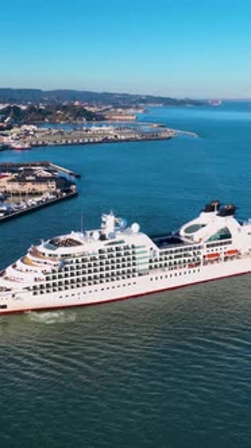 Cruise Ship at San Francisco in California United States.