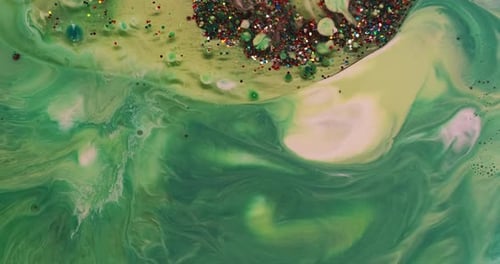 Floating Ink Acrylic Bubble Marble Paint Stream