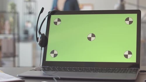 Espacio para copiar la pantalla del ordenador portátil en la oficina