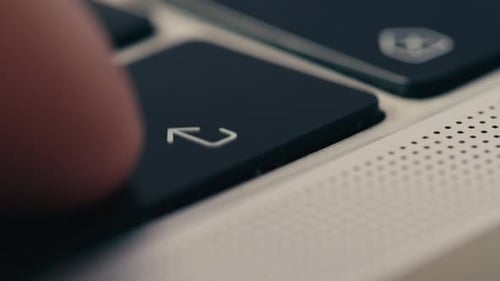 Man Work with Laptop Pc Keyboard Typing Chat AI Online Connecting with AI and Using a Chat Bot IT