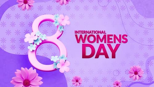 Womens Day Background Loop