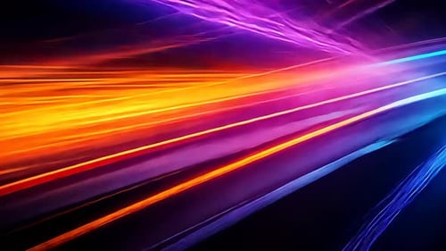 Dynamic abstract light trails