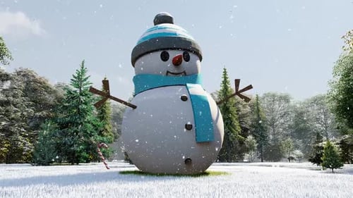 Winter Background Loopabel