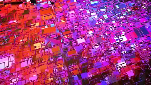 Moving Square Particles Background Animation | HD