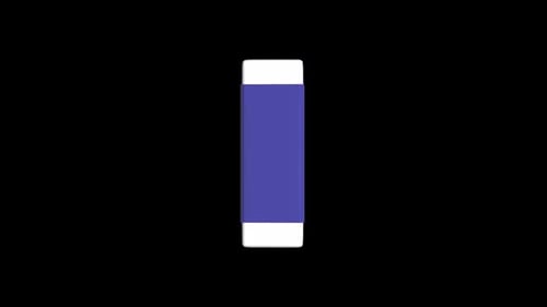 Blau-weißer Radiergummi mit Etikett