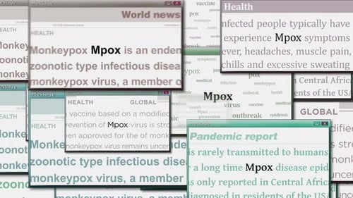 Mpox Pandemic Information Pop-Up Windows Kinetic Typography