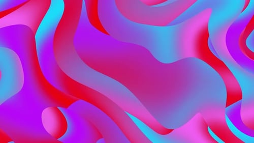 Twisted gradient liquid motion blurred animated abstract background.