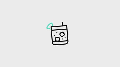 Cocktail Animated Icon V1