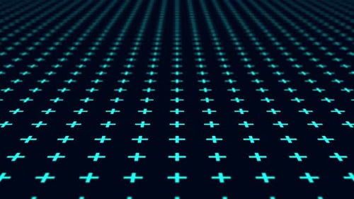 Abstrakter bunter minimaler Plusform animierter moderner Texturmuster-Hintergrund 4k Loop