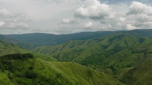 Tropical Mountain in the Philippines Mindanao