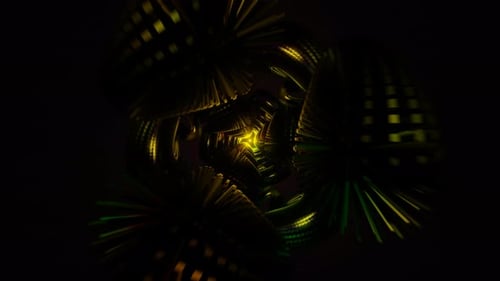 Faszinierende Neonblitze tanzen in einem lebendigen und psychedelischen VJ-Loop