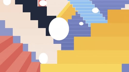 Abstract Geometric Shapes Background With Clean Modern Animation